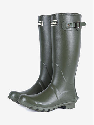 Barbour Bede Waterproof Wellington Boots, Olive