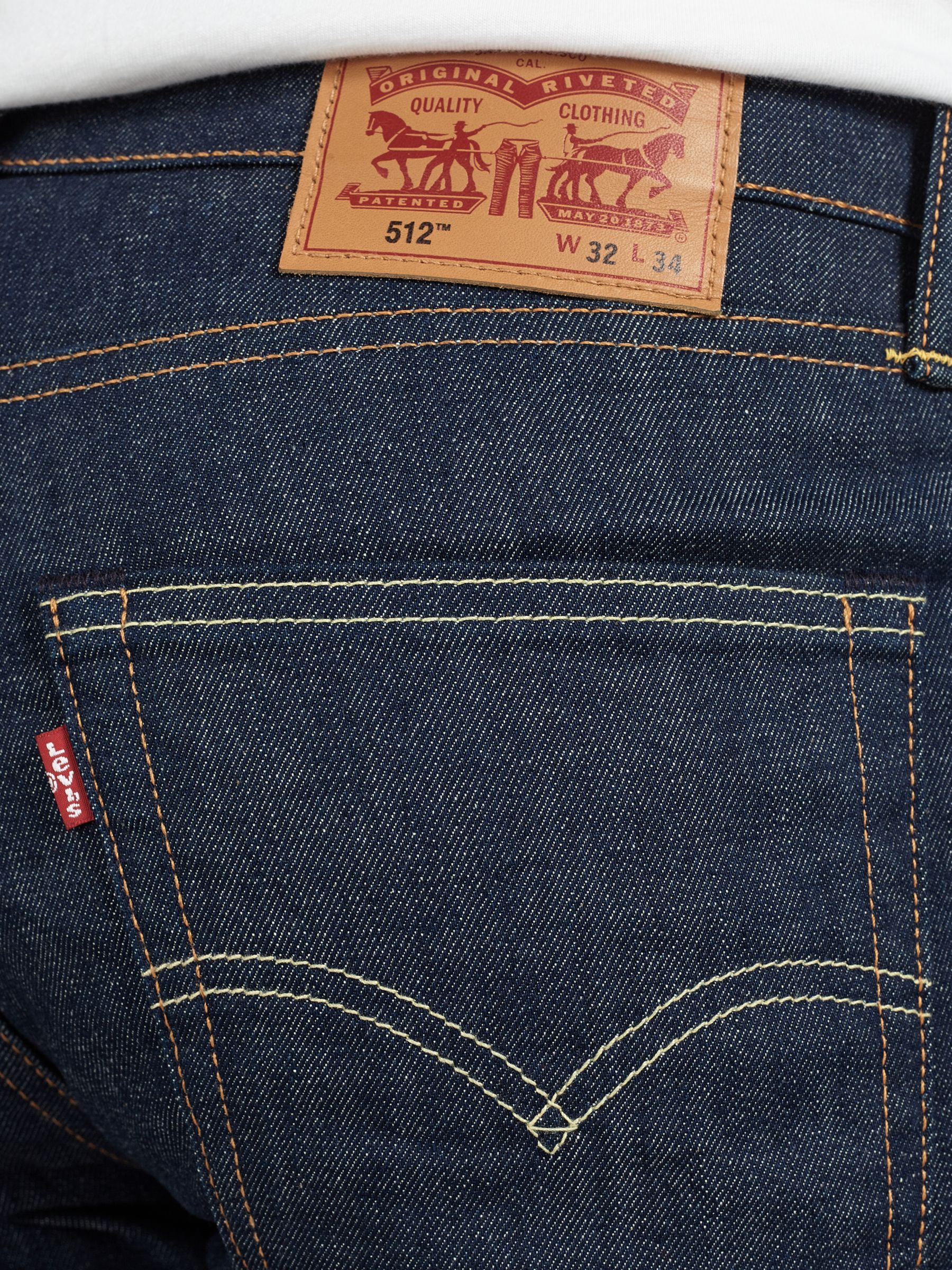 512 Slim Tapered Jeans, Broken Raw 
