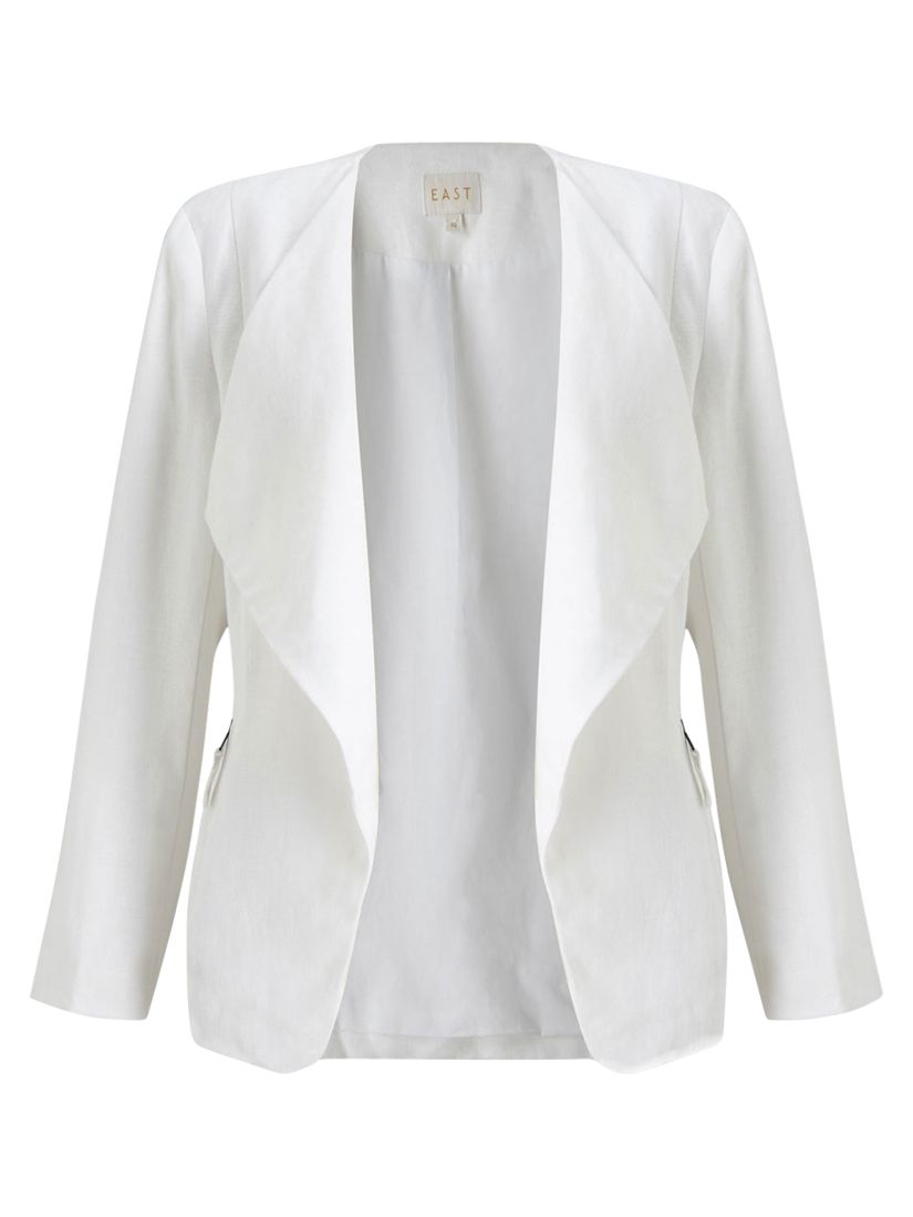 white waterfall jacket