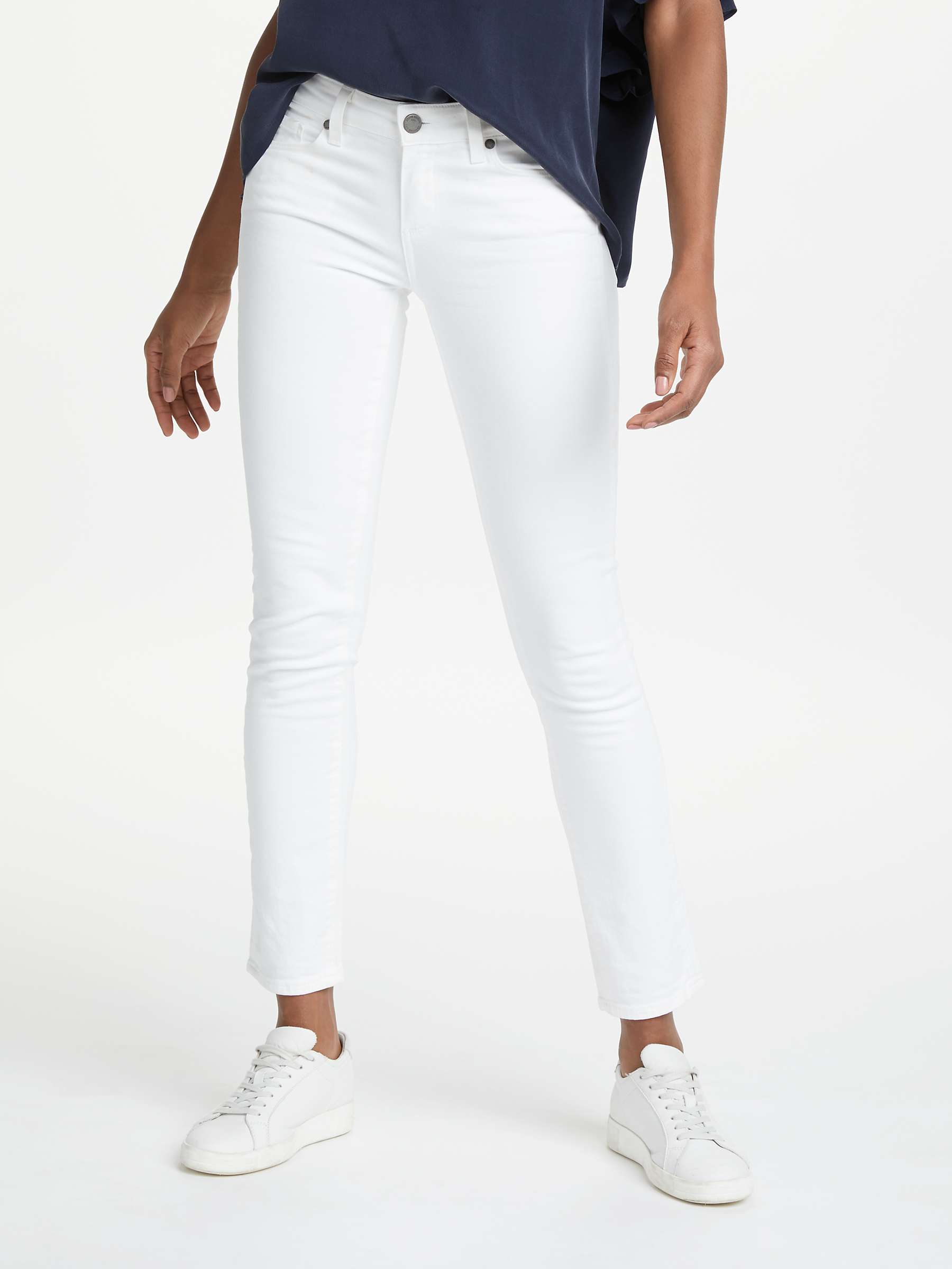 Buy PAIGE Skyline Skinny Jeans, Optic White Online at johnlewis.com