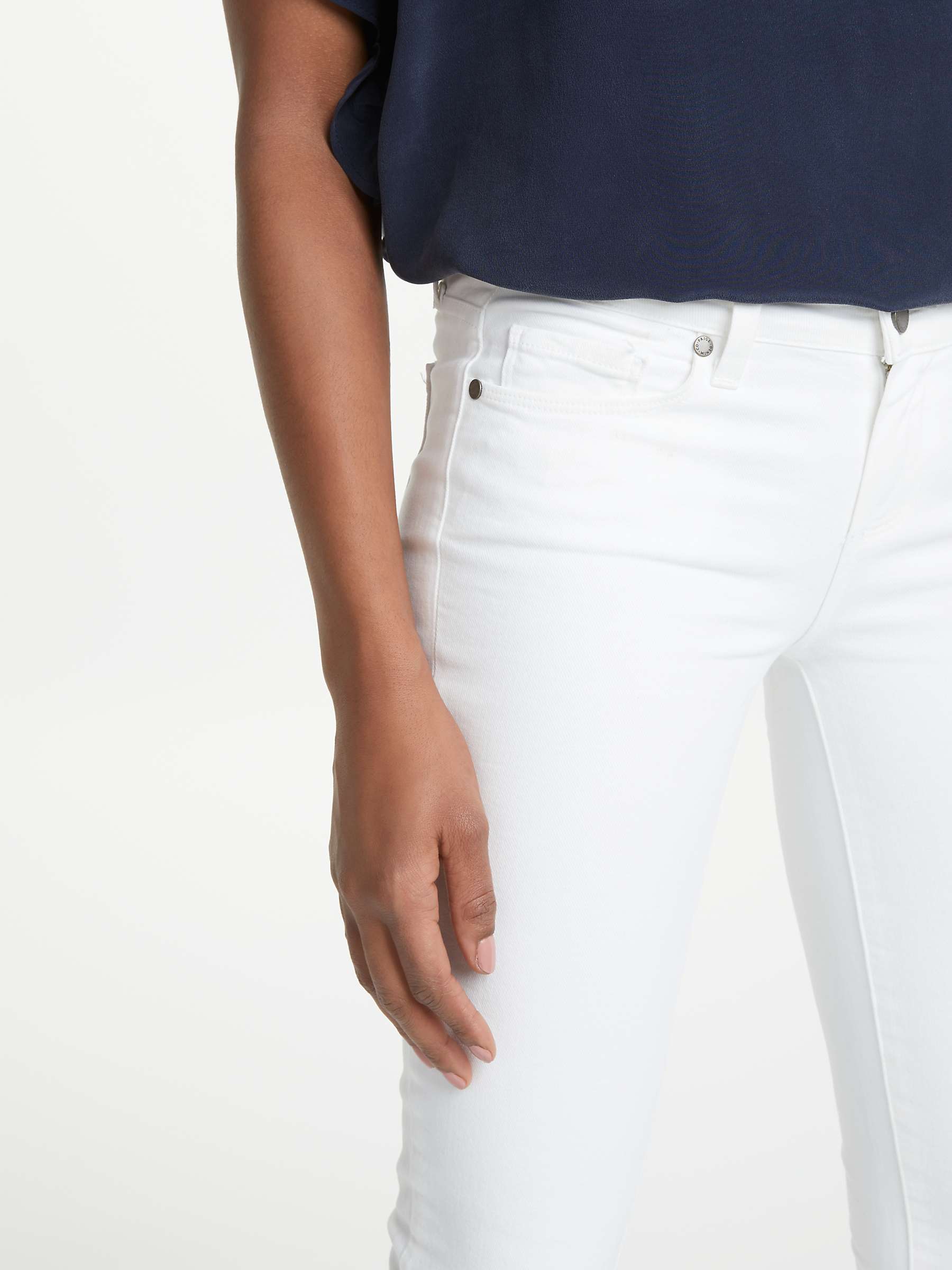 Buy PAIGE Skyline Skinny Jeans, Optic White Online at johnlewis.com