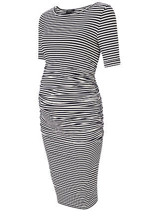 Isabella Oliver Arlington Stripe Dress, Navy/White