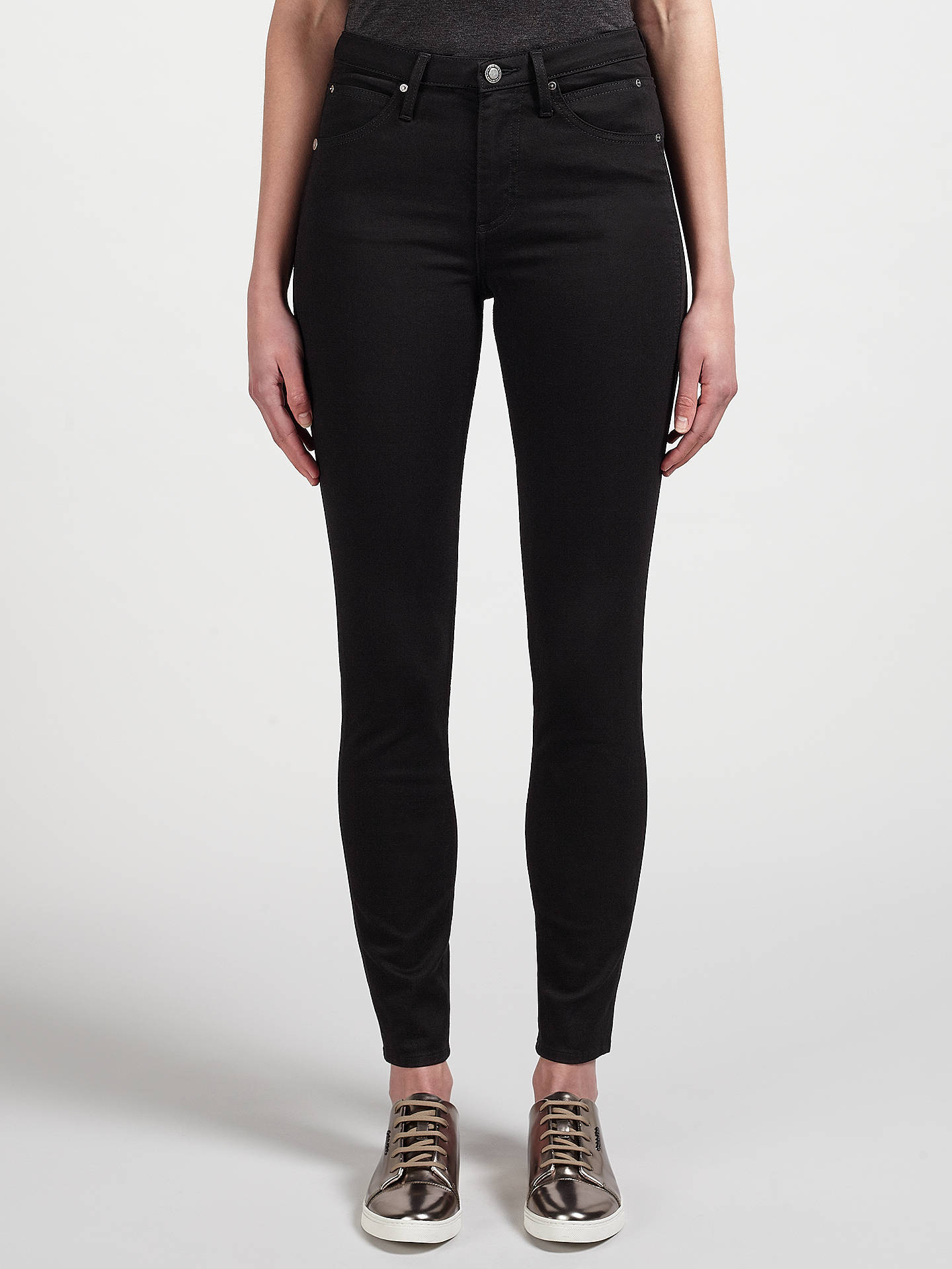 Calvin Klein High Rise Sculpted Skinny Jeans, Infinite Black Stretch at ...