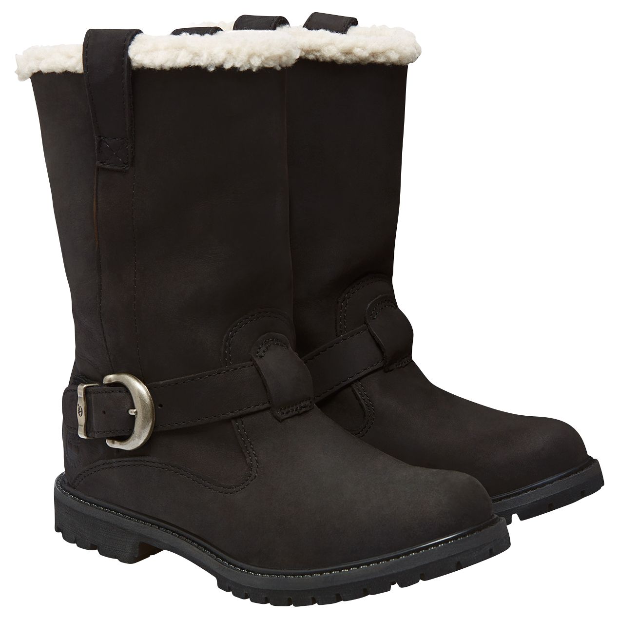 timberland black nellie pull on boots