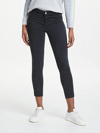 J Brand Anja Mid Rise Cropped Skinny Jeans, Dark Navy
