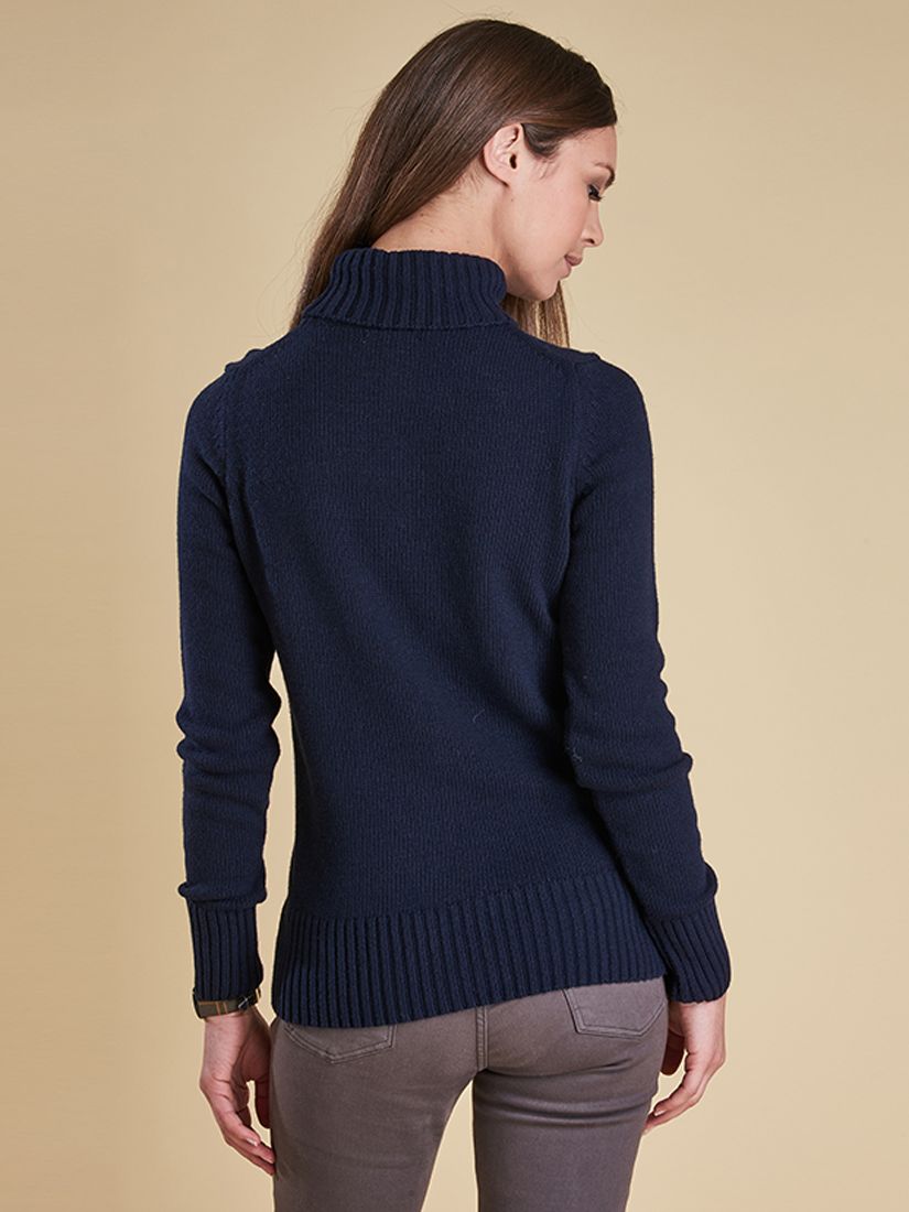 barbour roll neck jumper