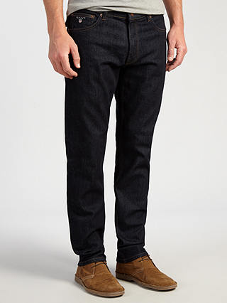 GANT Regular Straight Jeans, Dark Blue