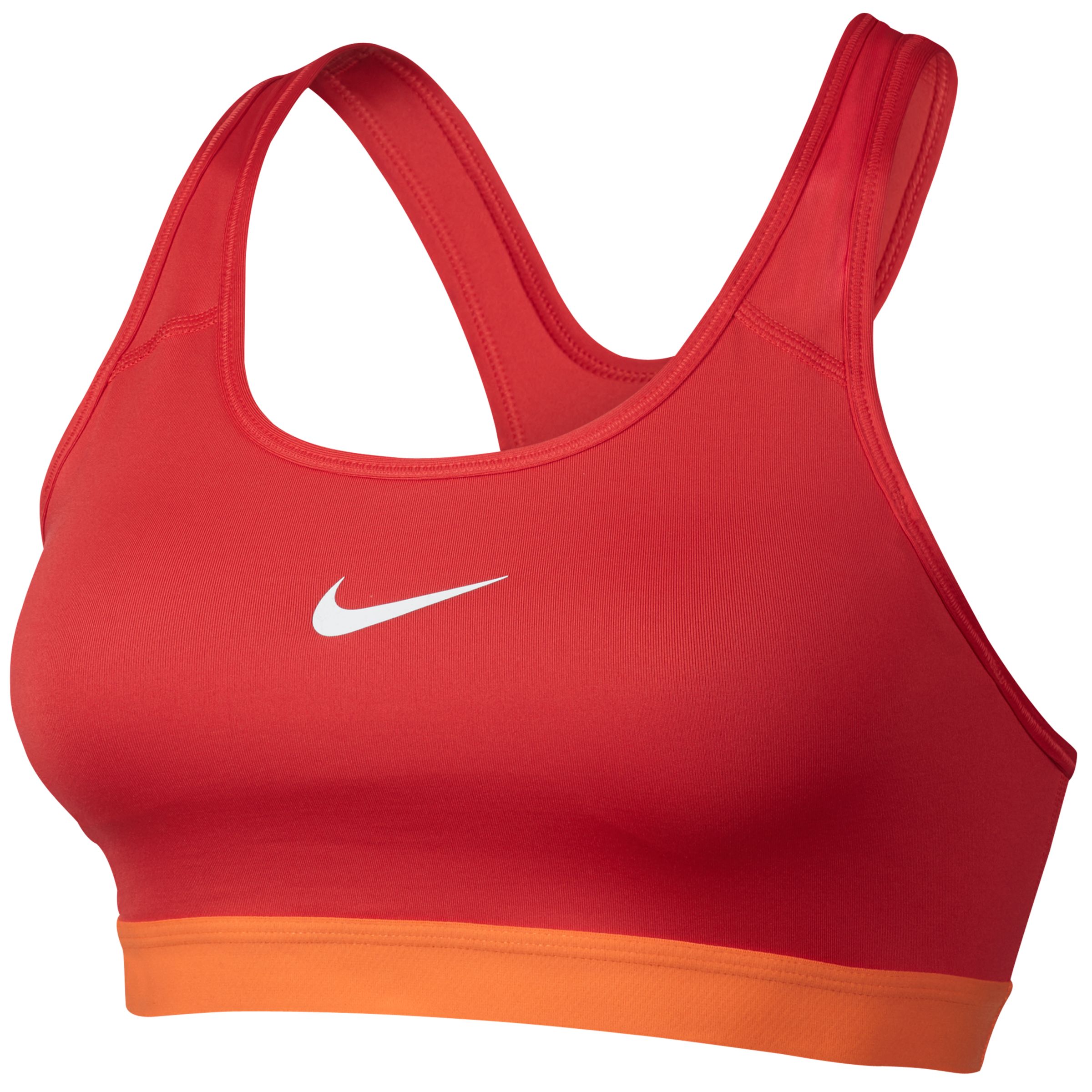 Nike Pro Classic Padded Sports Bra, Red/Orange