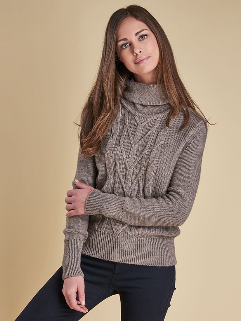 barbour roll neck jumper