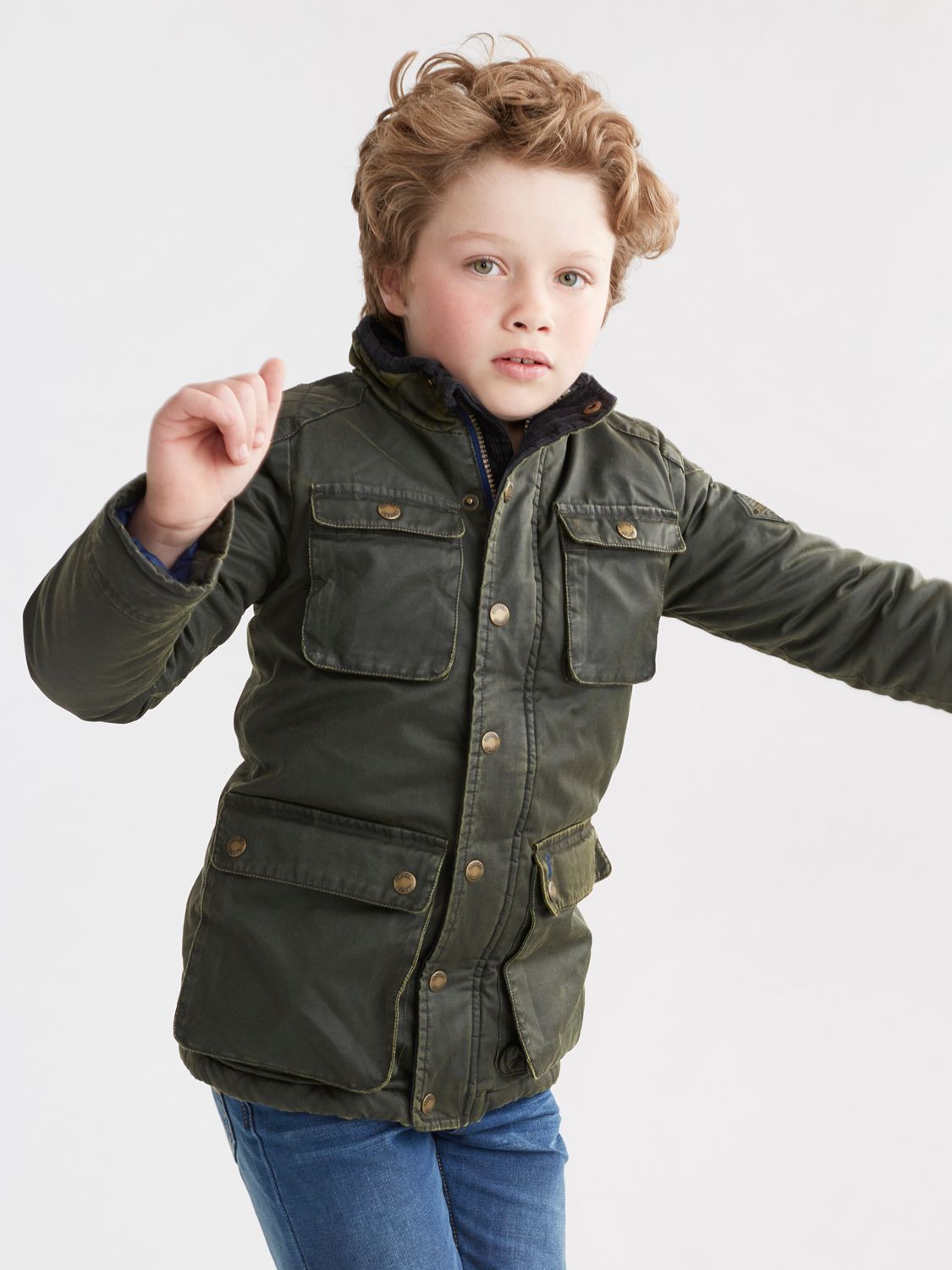 Joules Boys' Wax Style Barnham Jacket 