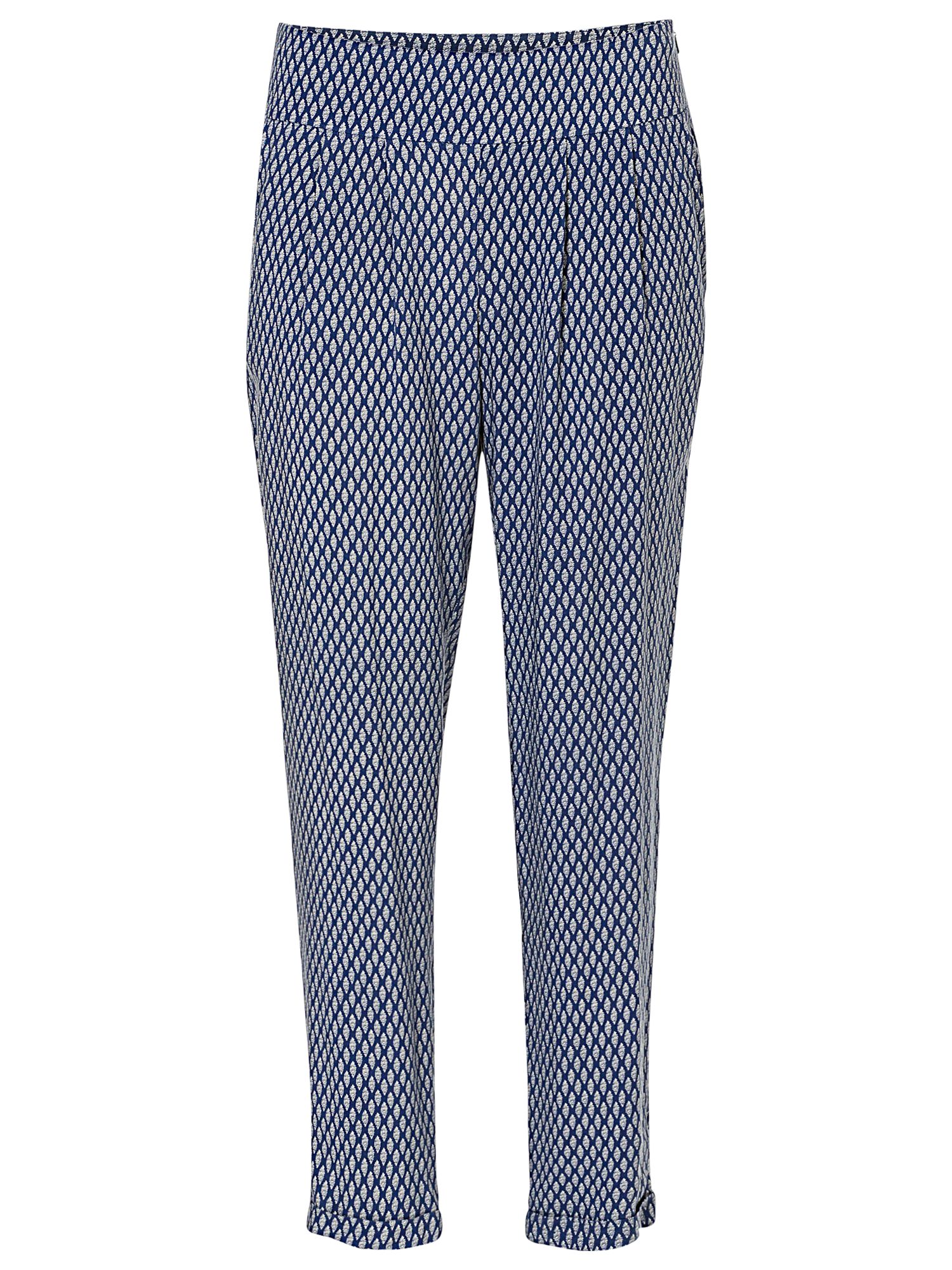 Betty & Co. Graphic Print Trousers, Dark Blue