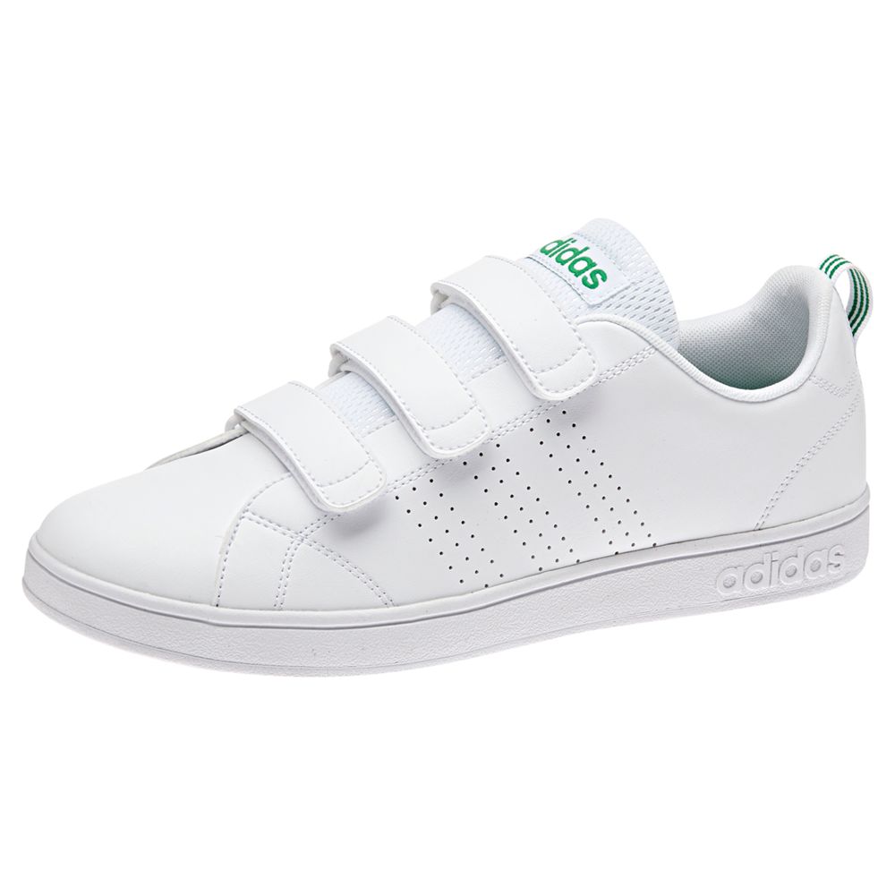 adidas white strap shoes