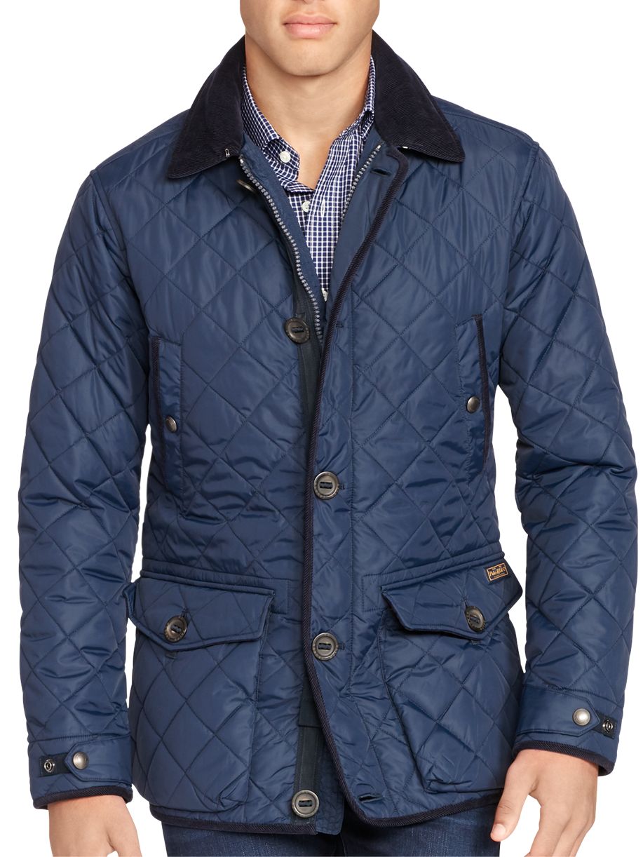 polo ralph lauren iconic quilted car coat