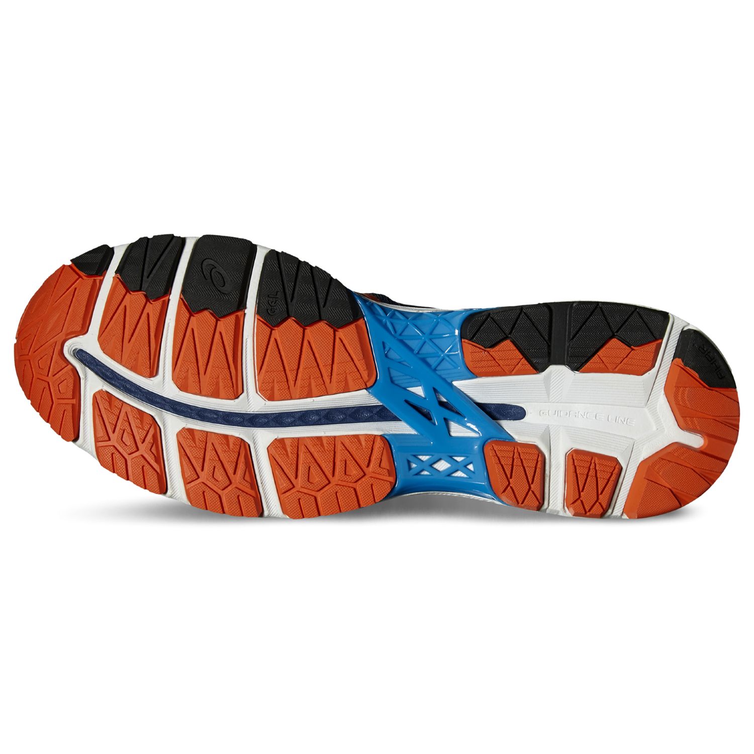 Asics Gel Kayano 23 Men S Structured Running Shoes Blue Orange At John Lewis Partners