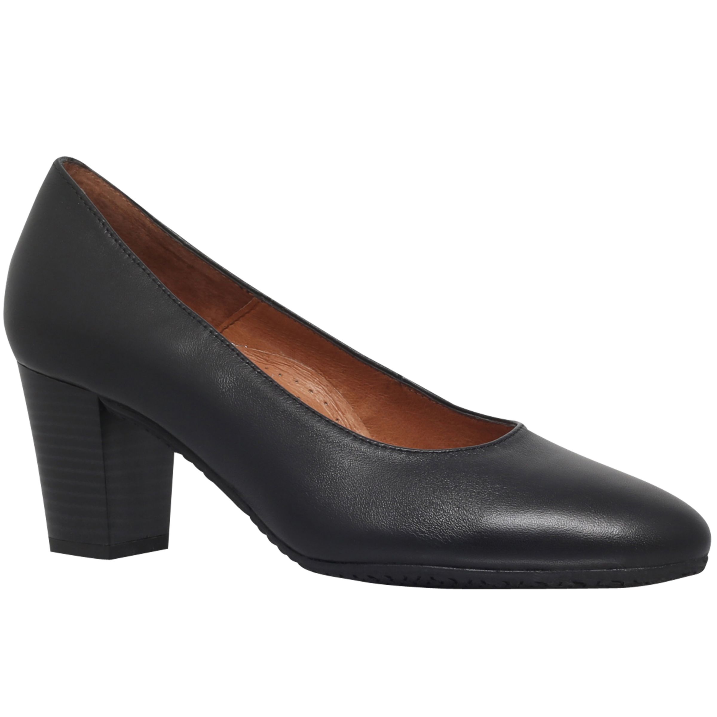 Carvela Comfort Air Block Heeled Court Shoes, Black, 7