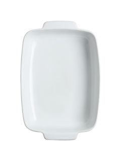 Pyrex Signature Ceramic Rectangular Roaster Oven Dish, White, L25 x W19cm