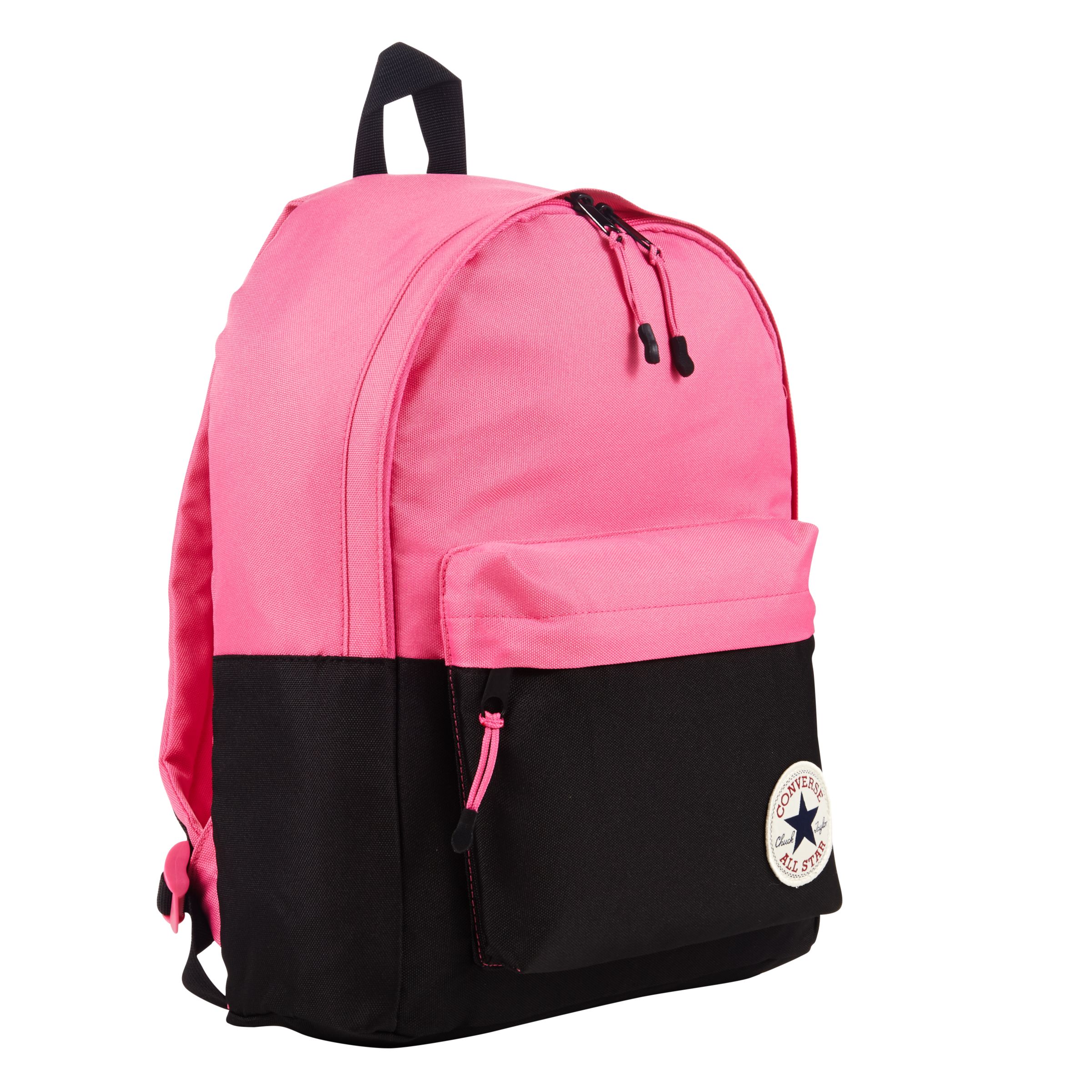 black and pink converse backpack