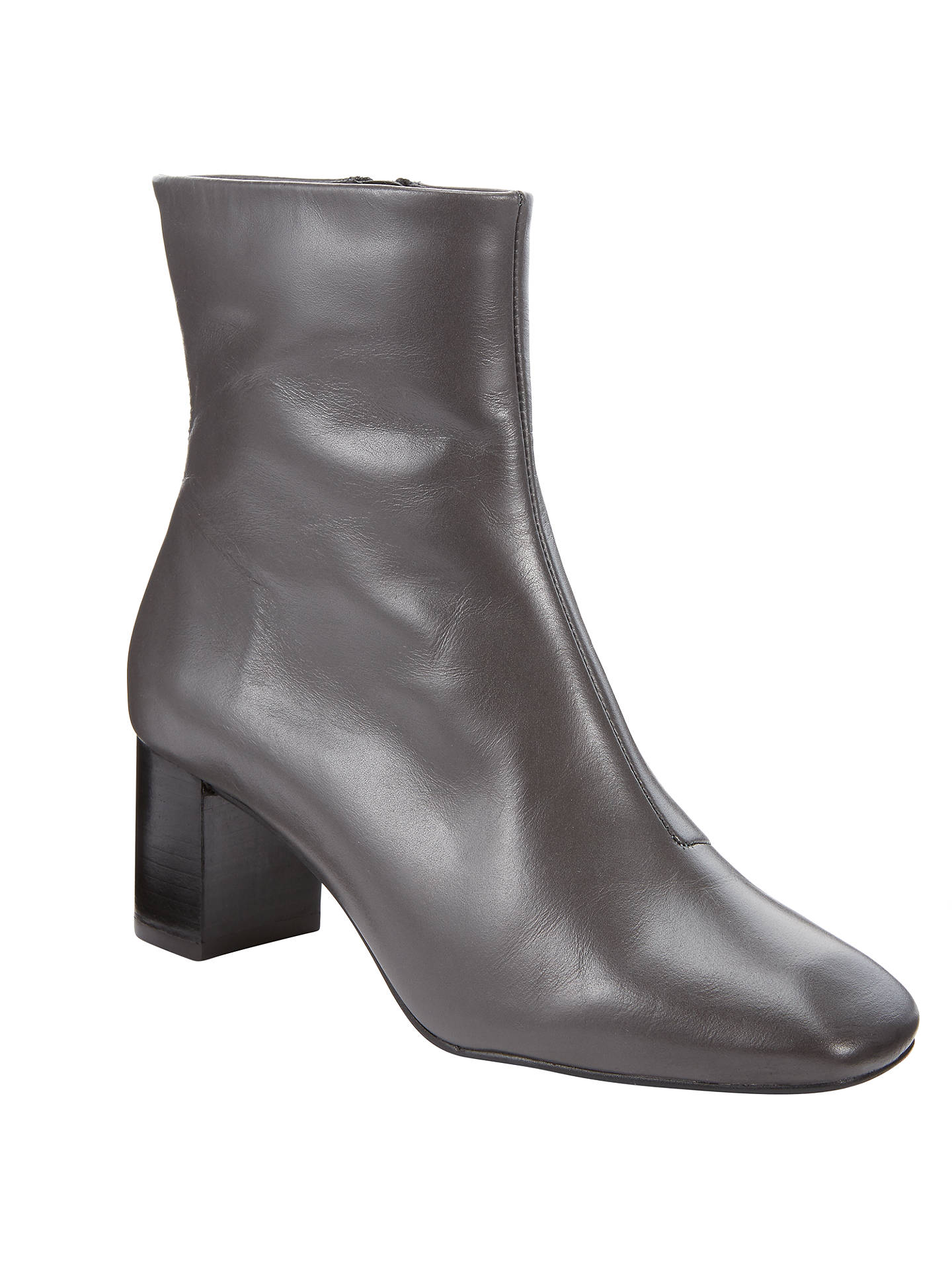 Kin Pernille Block Heeled Ankle Boots, Grey at John Lewis & Partners