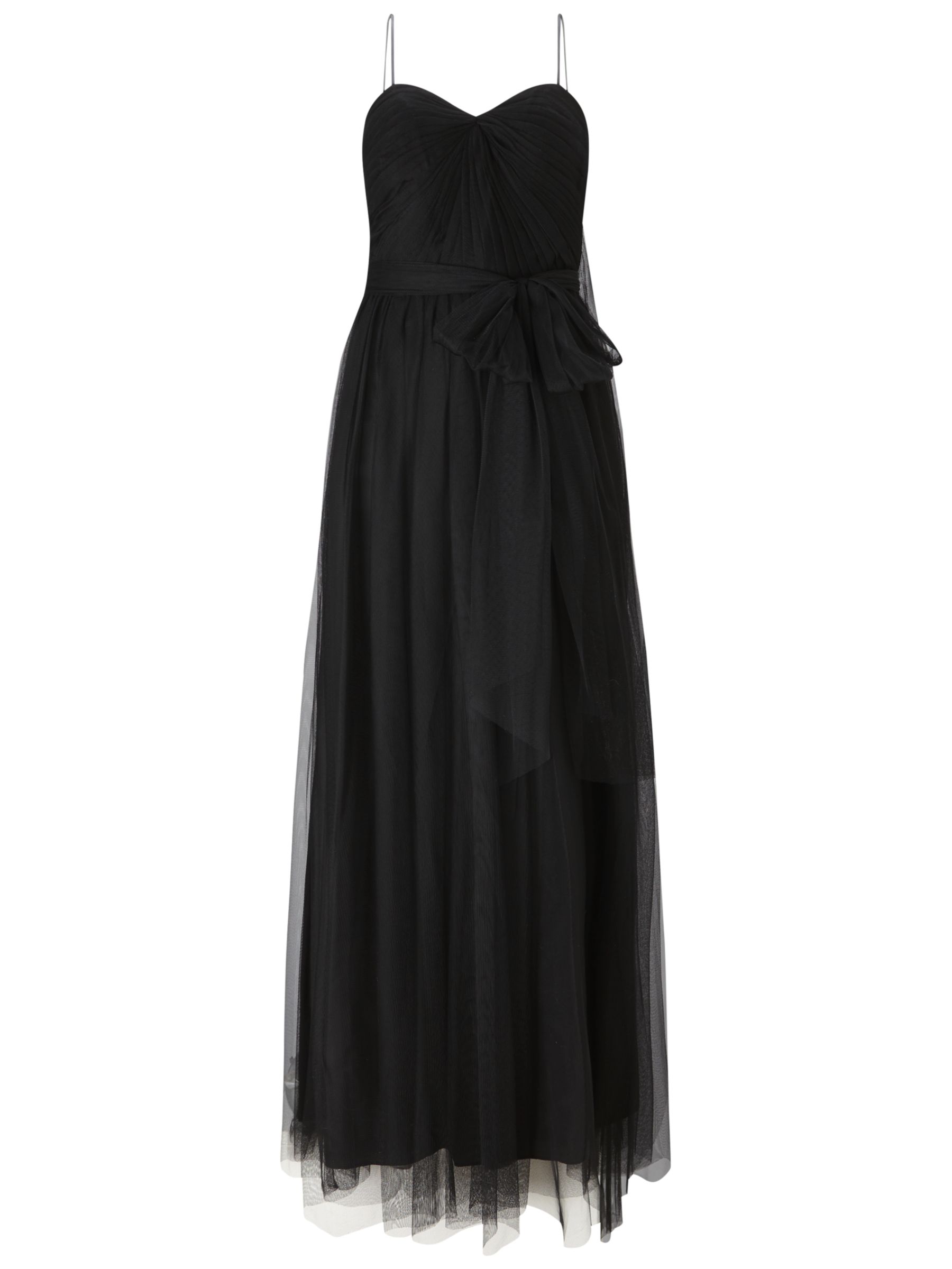 Adrianna Papell Strapless Infinity Tulle Gown, Black