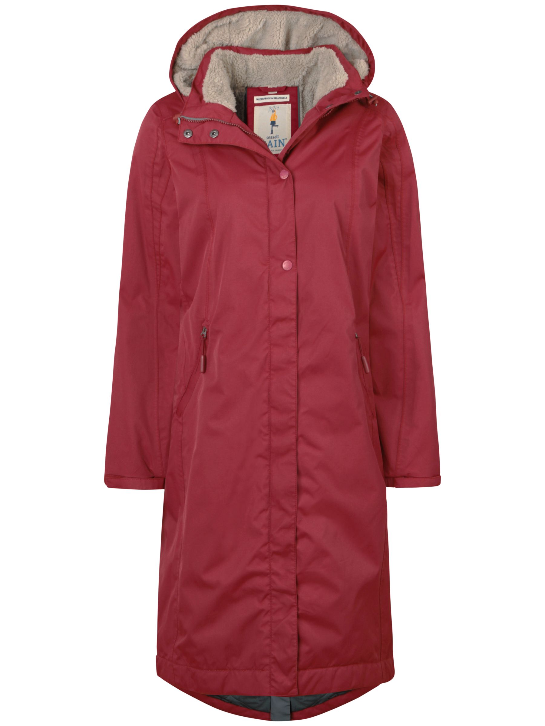 Seasalt RAIN® Collection Janelle Waterproof Coat, Dark Rudder at John ...