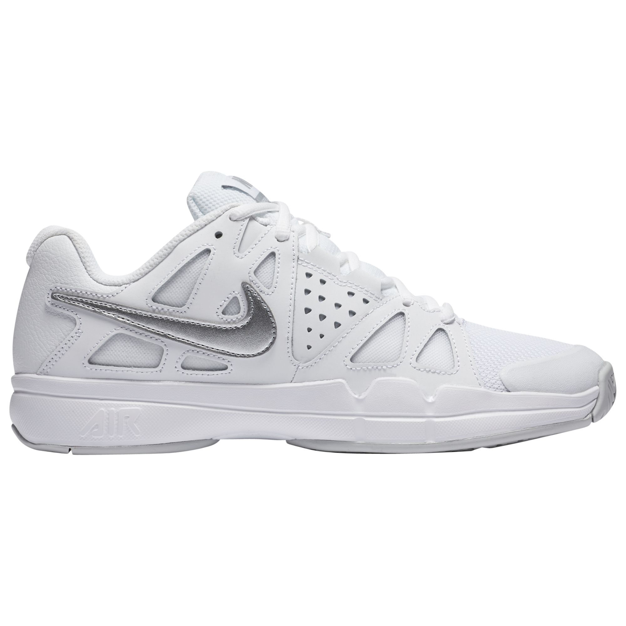 junio Desempacando Desarmado Nike Air Vapor Advantage Women's Tennis Shoes, White/Metallic Silver