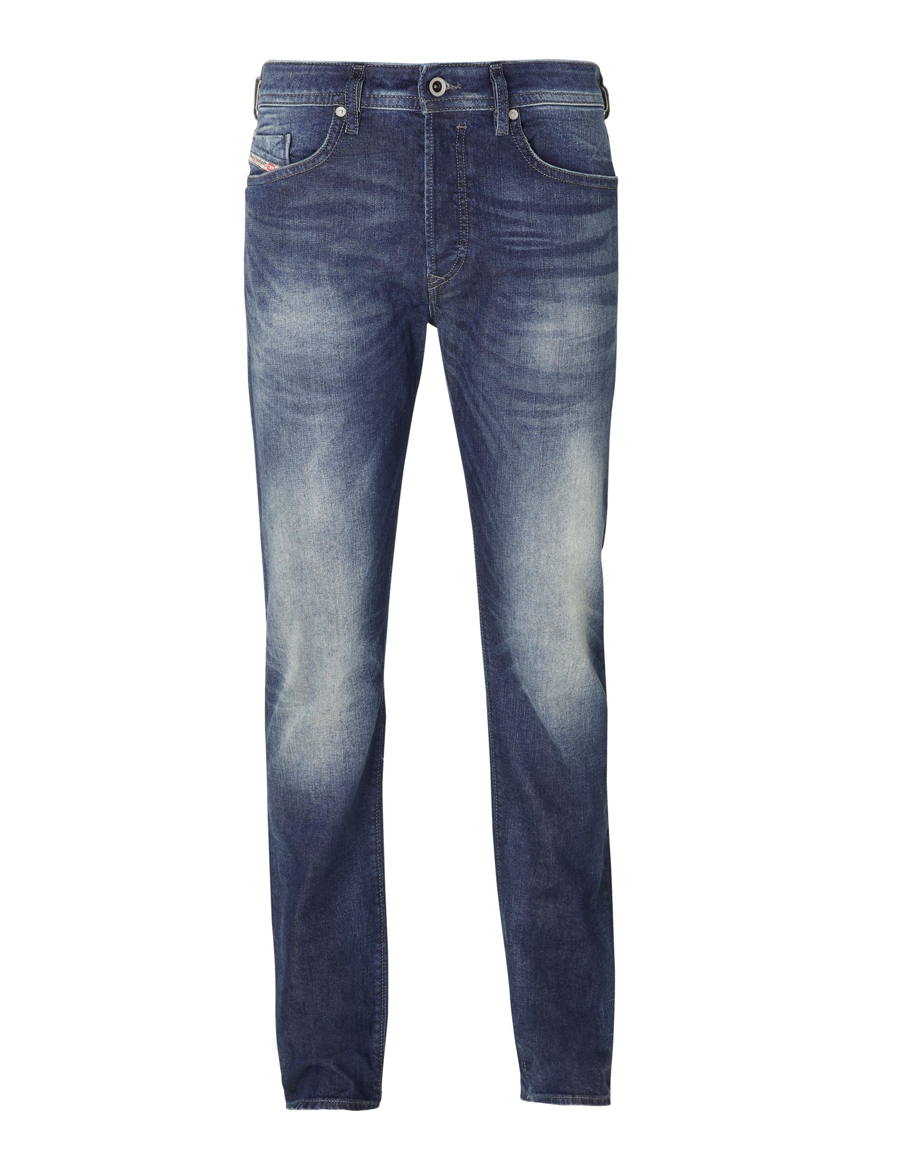 Diesel Buster 0853R Tapered Jeans, Mid Wash
