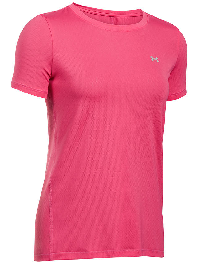 Under Armour Crew Neck T-Shirt, Pink at John Lewis & Partners