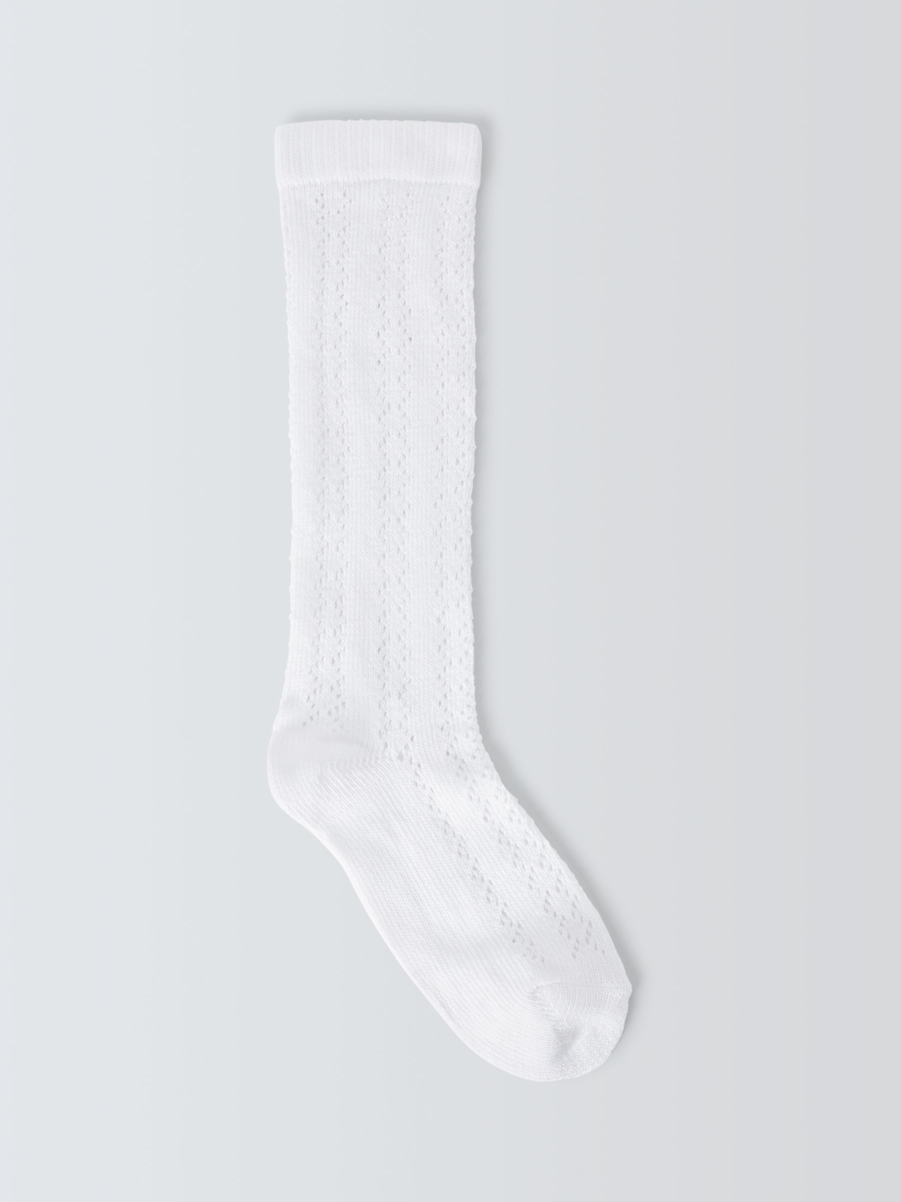 Buy John Lewis Children's Knee High Pellerine Socks, Pack of 5, White Online at johnlewis.com