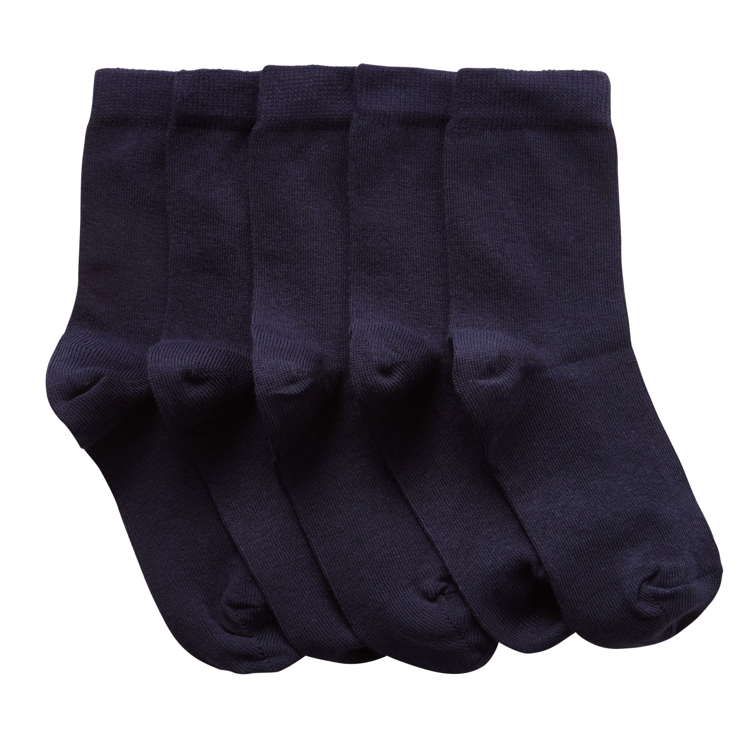 John Lewis & Partners Children's Cotton Rich Socks, Pack of 5