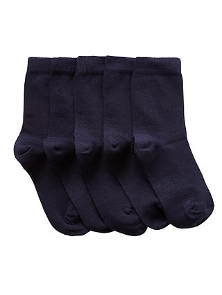 John Lewis & Partners Children's Cotton Rich Socks, Pack of 5