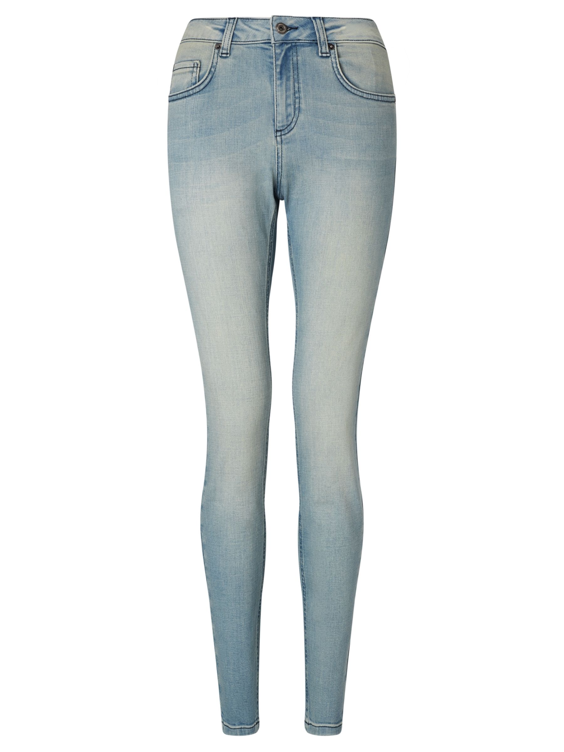 Collection WEEKEND by John Lewis Drainpipe Jeans, Bleached Blue