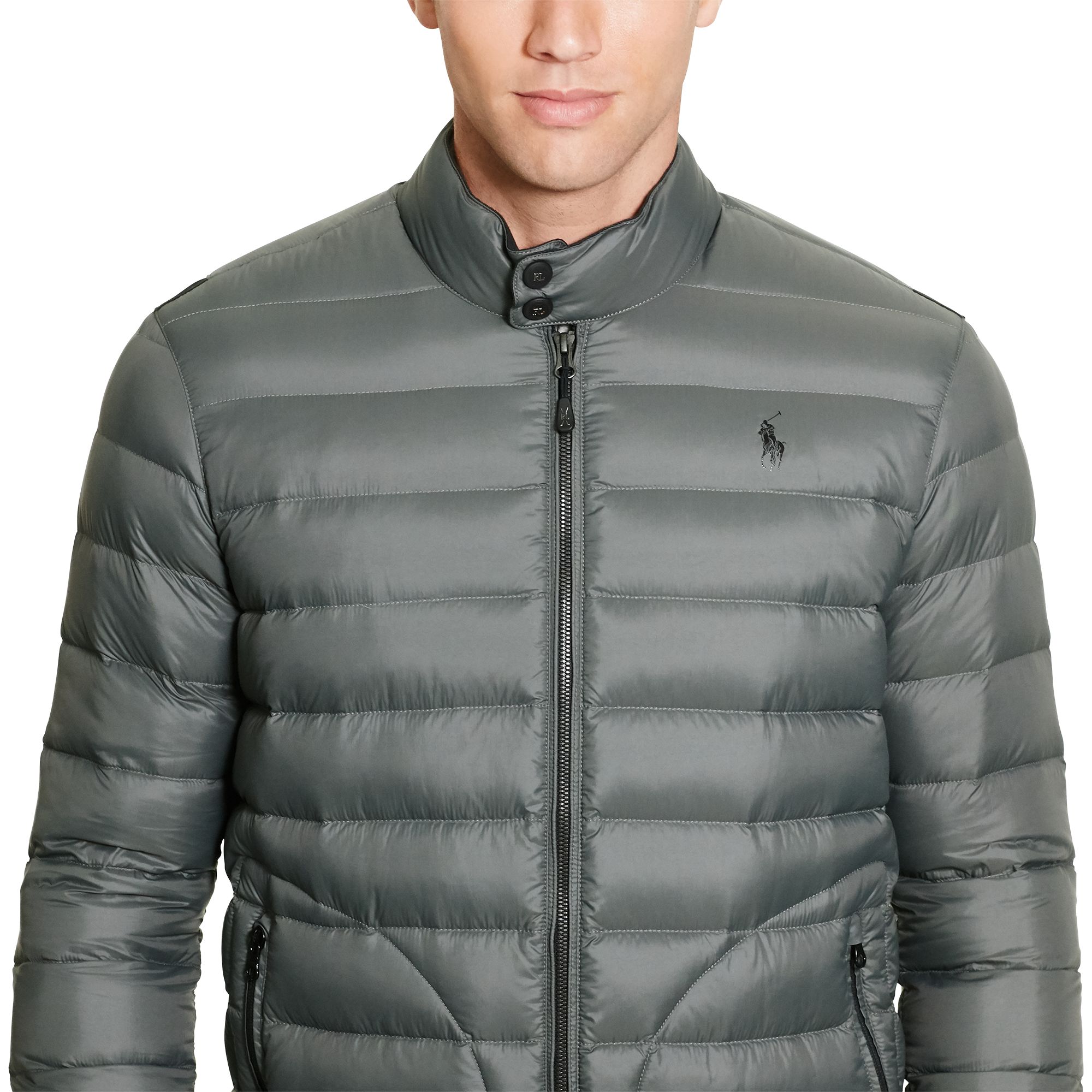 packable down jacket polo