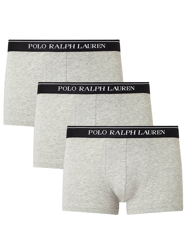 Polo Ralph Lauren Cotton Trunks, Pack of 3, Grey