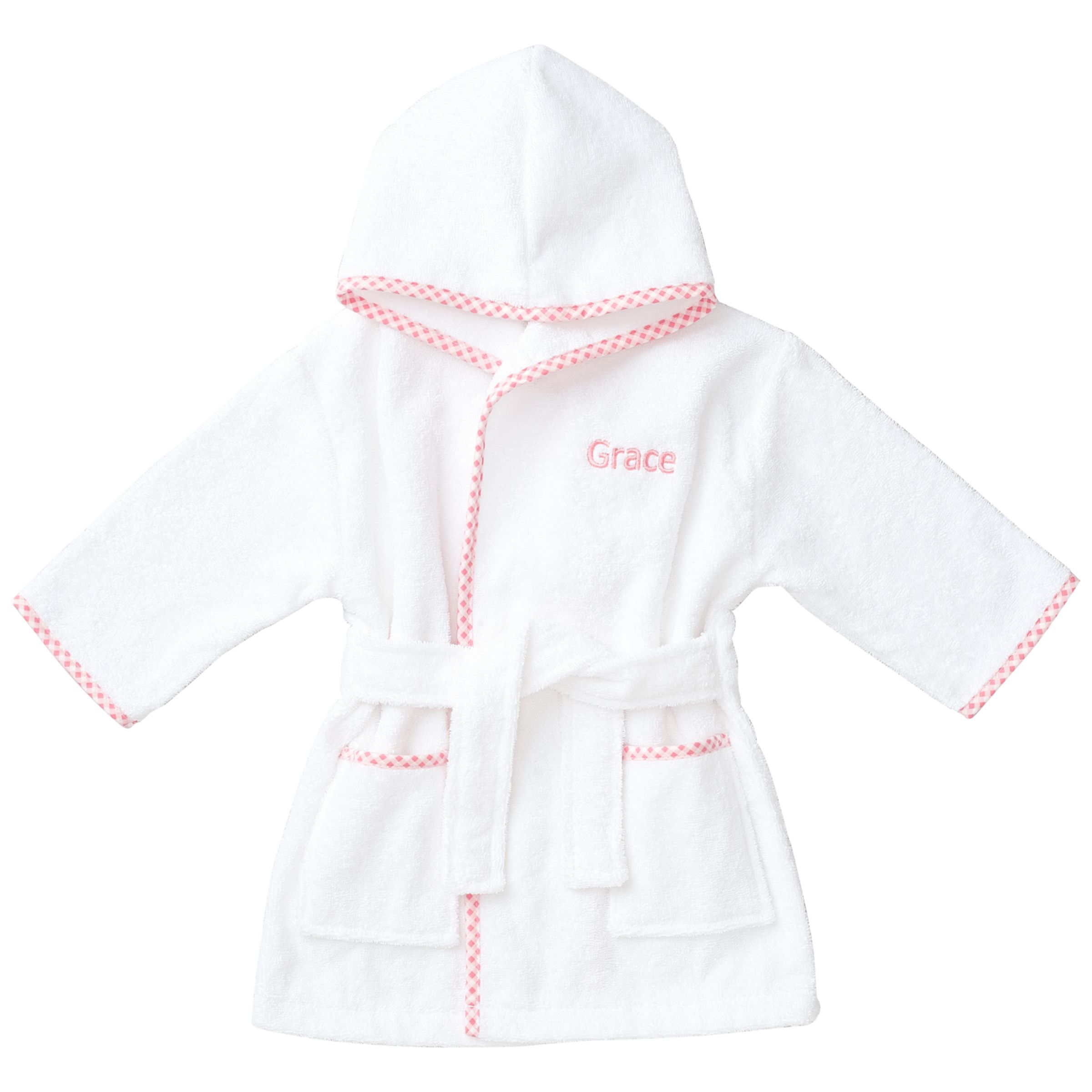 My St Years Baby Personalised Princess Gingham Robe Multi