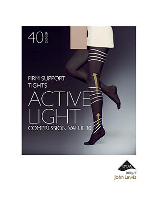 John Lewis & Partners 40 Denier Firm Support Active Light Opaque Tights