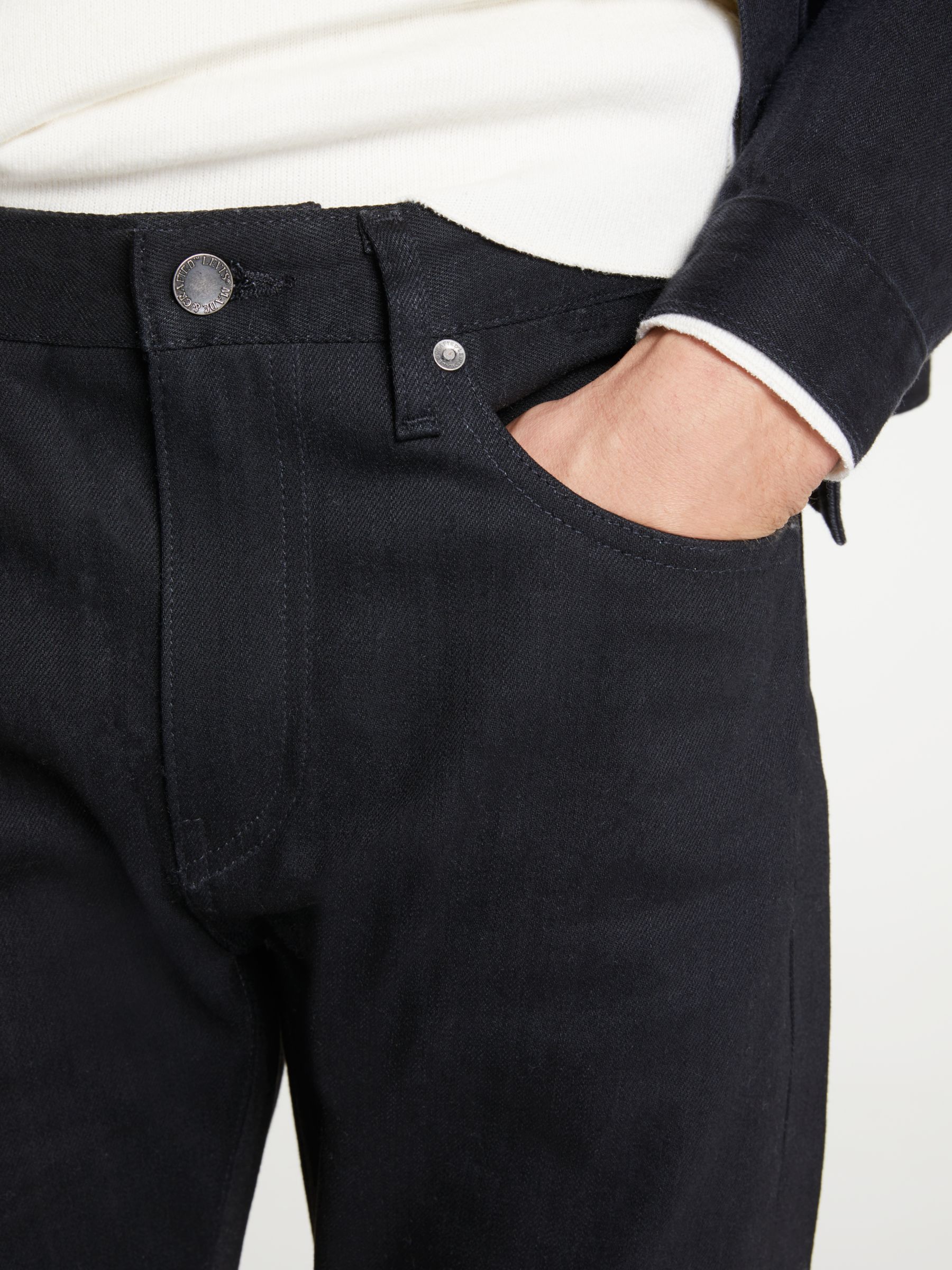 levis black selvedge jeans