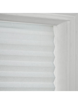John Lewis ANYDAY Temporary Pleated Blind, White, W122 x Drop 160cm