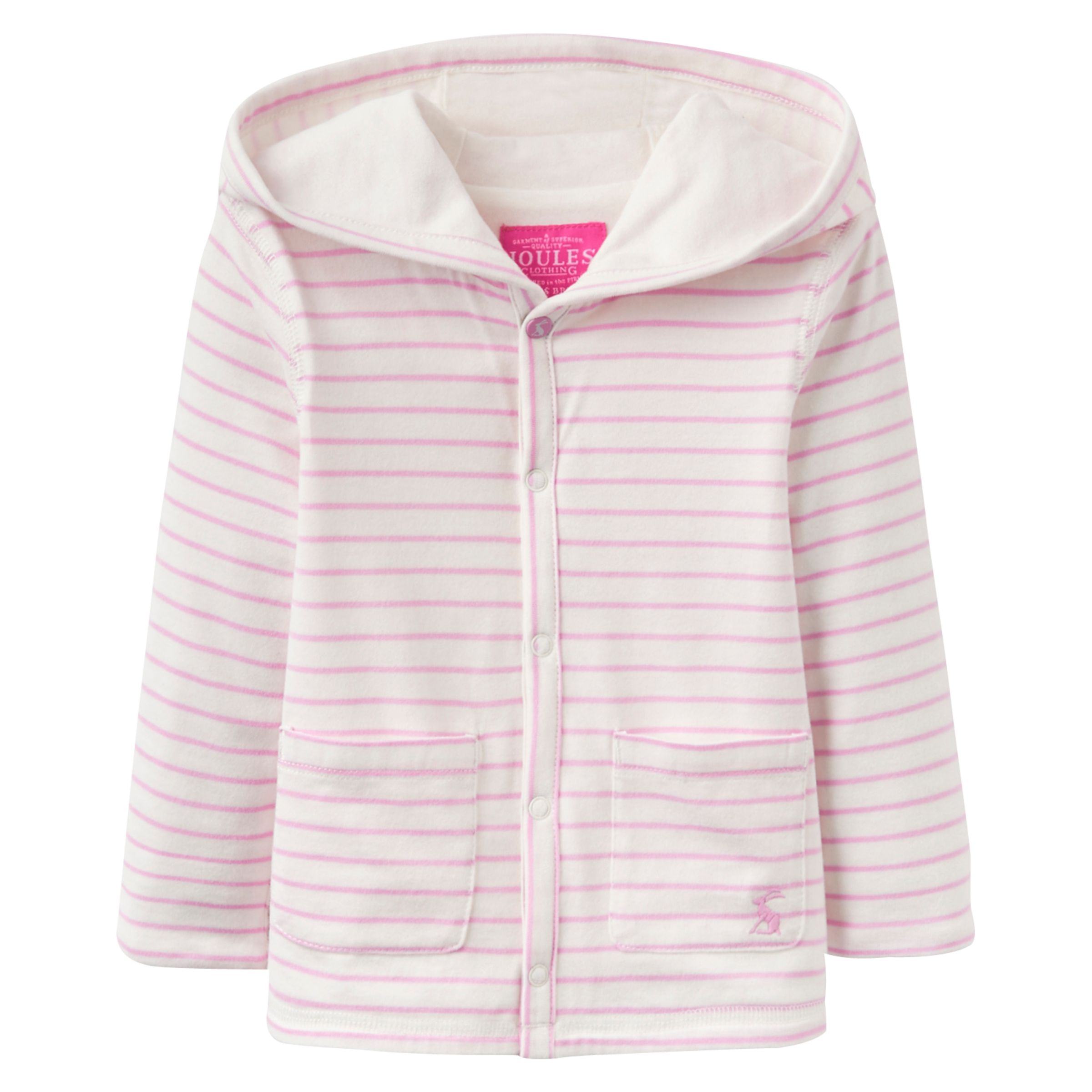 Baby Joule Cuddle Striped Jumper, Pink