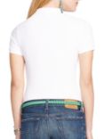 Polo Ralph Lauren Julie Skinny Fit Stretch Polo Shirt, White