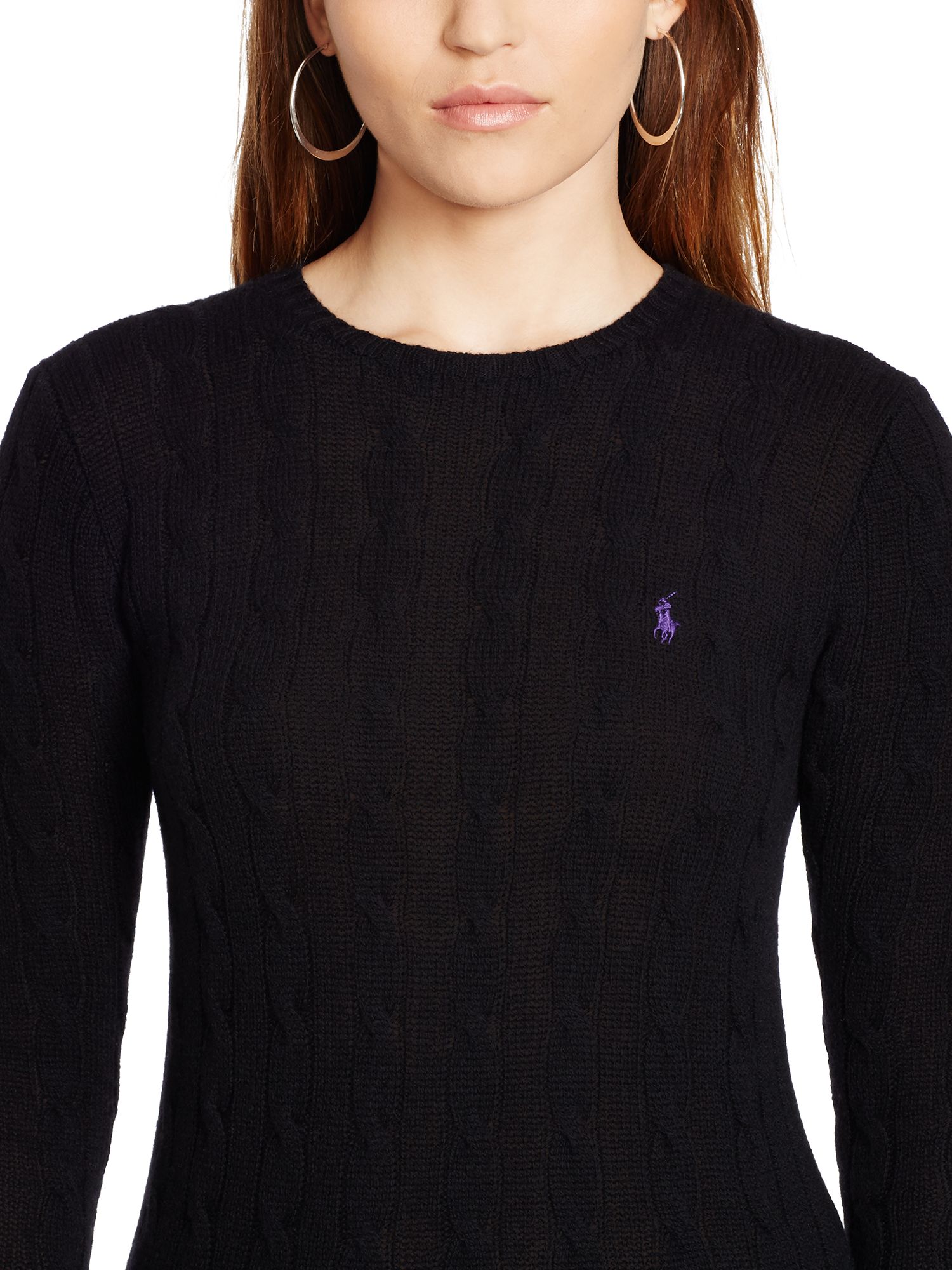 ralph lauren black knitted jumper