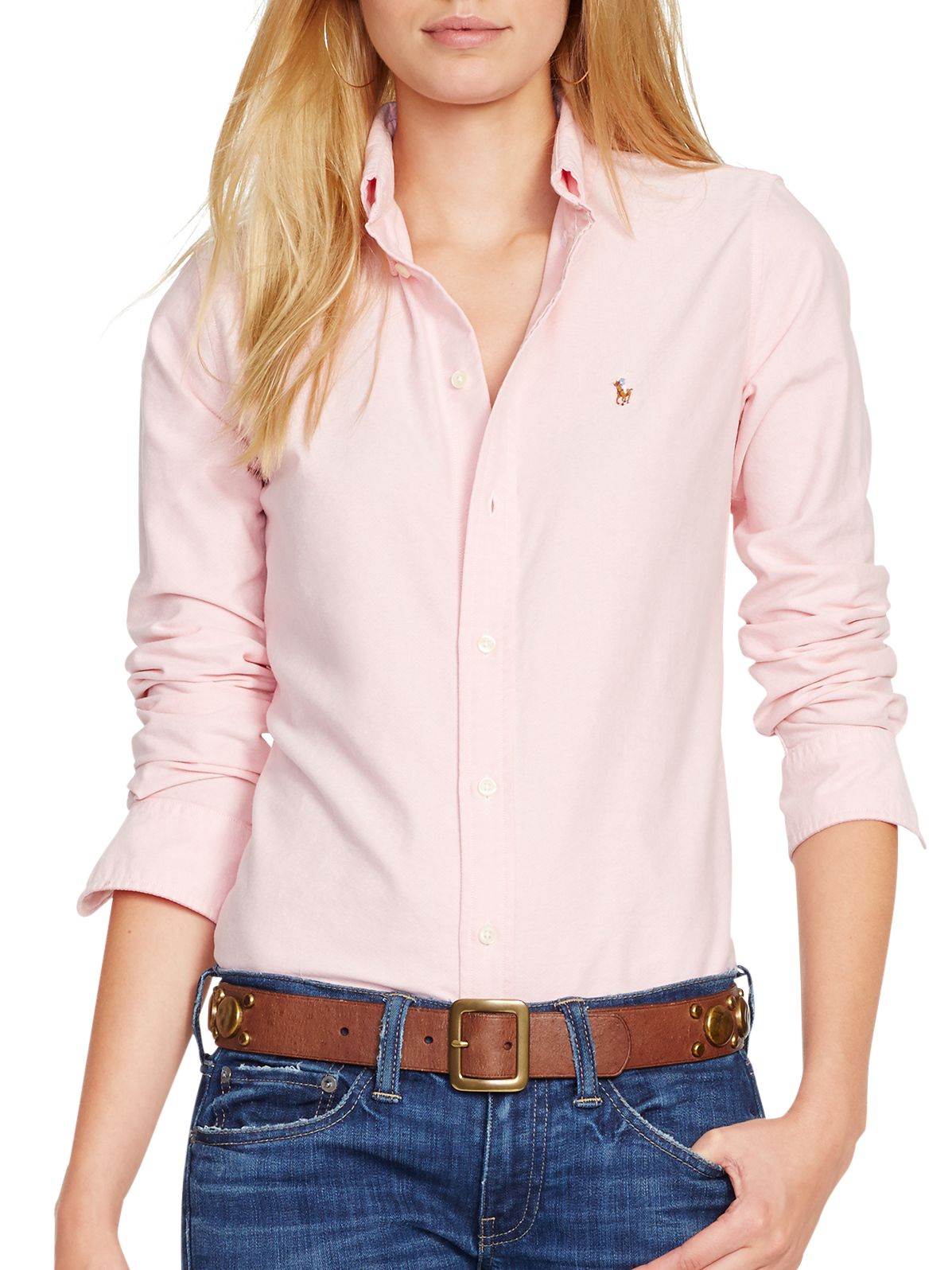 ralph lauren pink blouse