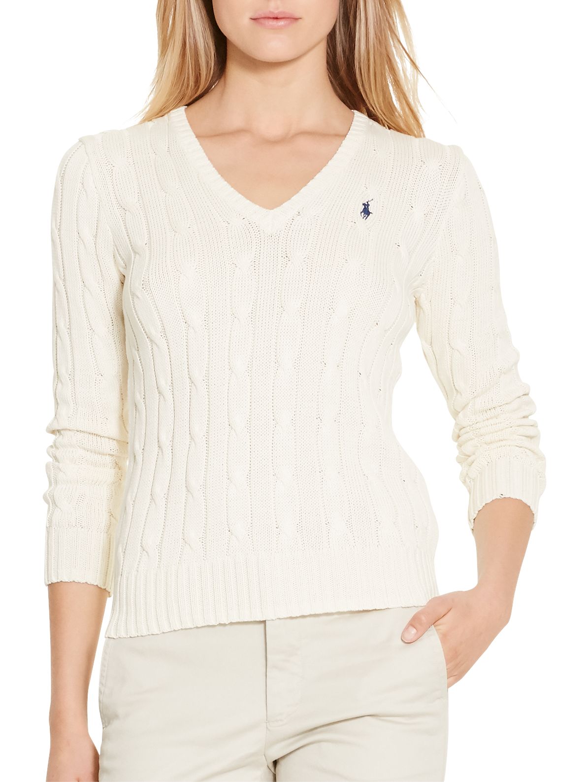 ralph lauren cream sweater
