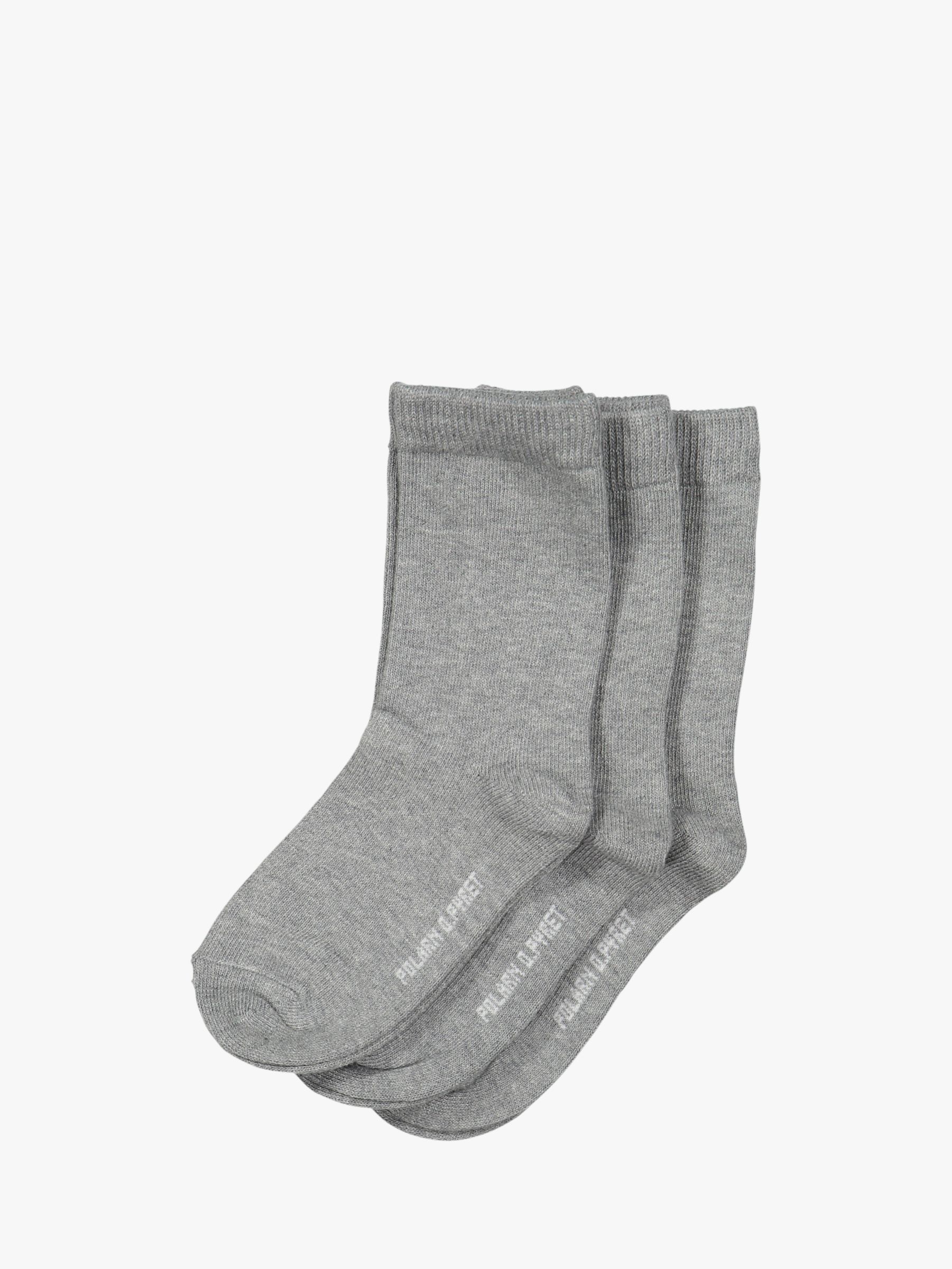 Polarn O. Pyret Children's Plain Socks, Pack of 3