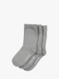Polarn O. Pyret Children's Plain Socks, Pack of 3, Grey