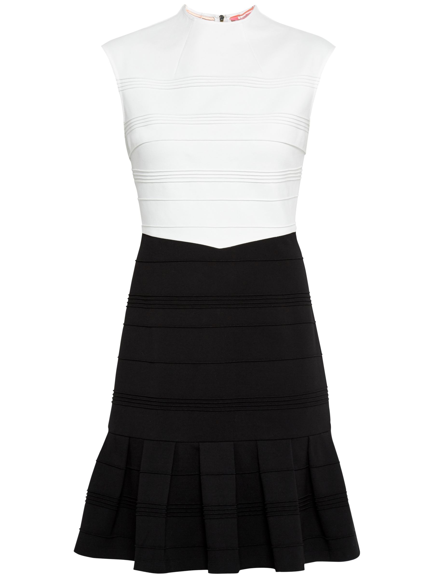 ted baker black white dress