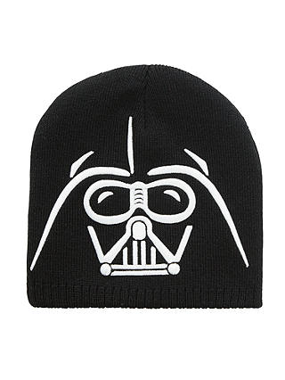 Star Wars Children's Darth Vader Beanie Hat, Black/White