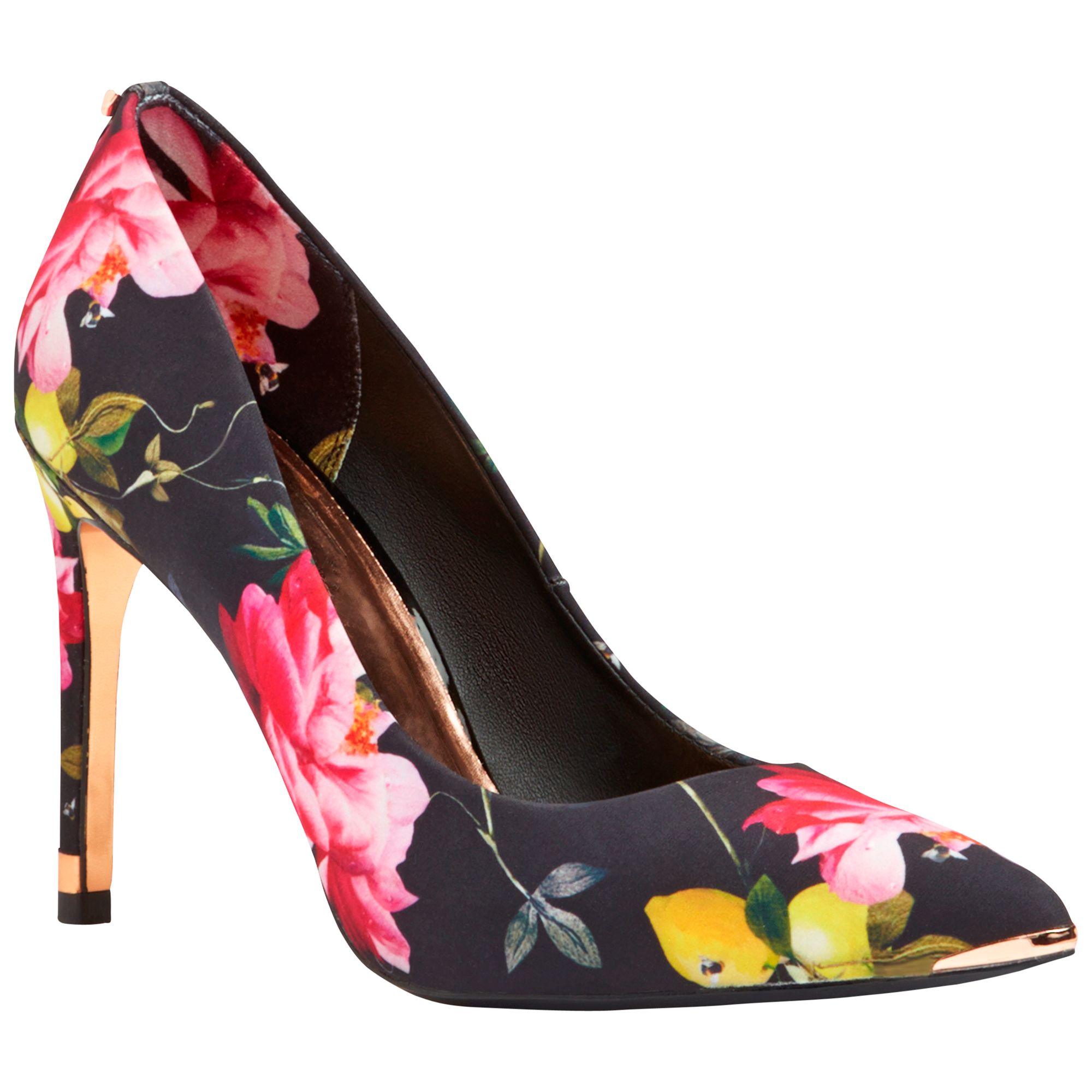 Ted Baker Neevo Pointed Court Shoes, Citrus Bloom Print