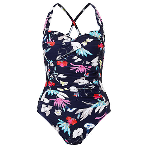 Buy Seafolly Flower Festival Soft Cup Halterneck Swimsuit | John Lewis