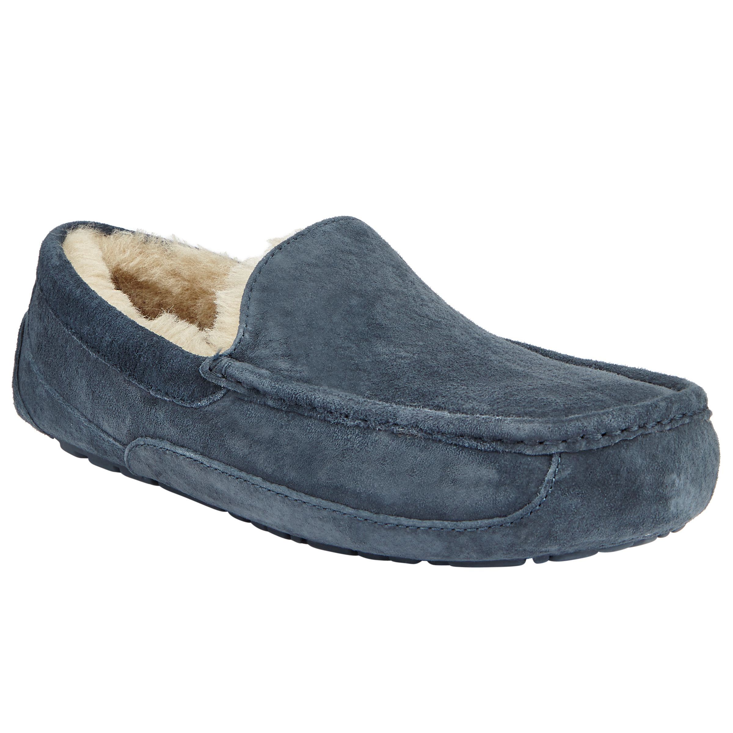 UGG Ascot Moccasin Suede Slippers, Navy 
