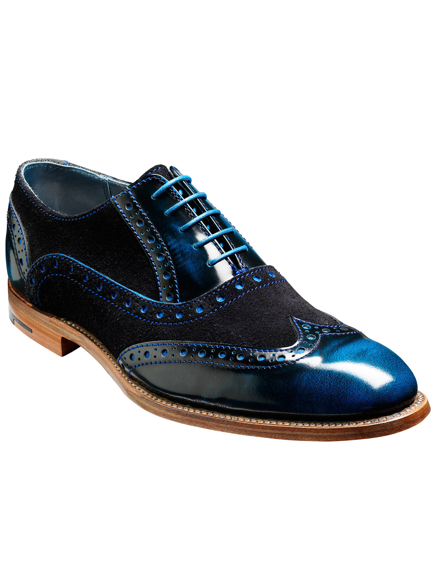 Barker Grant Calf Leather Brogue Shoes at John Lewis & Partners